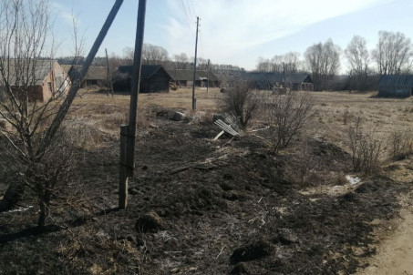 В Ибресинском округе ликвидировано возгорание сухой растительности на площади 60 кв. метров